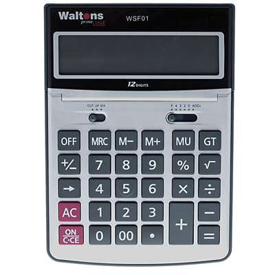 Waltons PrimeLine Large Calculator desktop 12-digit