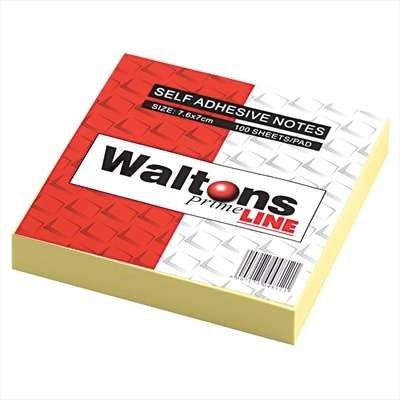 Waltons PrimeLine Self-Adhesive Notes 70mmx75mm