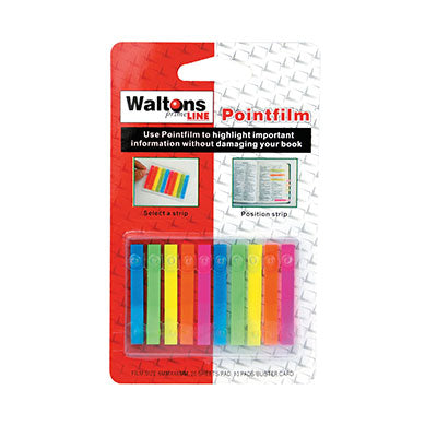 Waltons Primeline Notes Point Film Self Adhesive Highlighter Film 48mmx6mm 45693