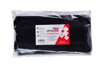 Black 3 Ply Surgical Disposable Face Mask AE300/10/B (Pack 10)