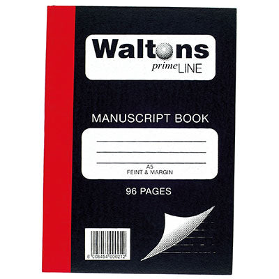 Croxley Manuscript Book Feint & Margin A5 192 Page JD6255