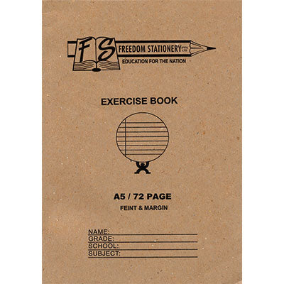 Croxley Exercise Book A5 148mmx210mm 72 Page Quad Ruled EXE173QM