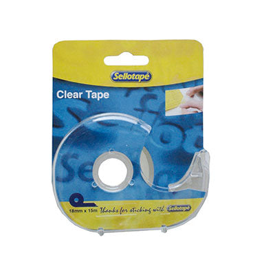 Sellotape Crystal Clear Tape in Dispenser 18mmx20m TPV18201