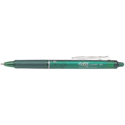 Pilot Frixion Rollerball Clicker Retractable 0.7mm Green BLRT-FR7-G