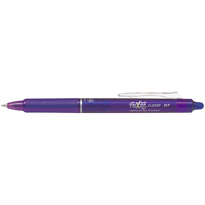 Pilot Frixion Rollerball Clicker Retractable 0.7mm Violet BLRT-FR7-V