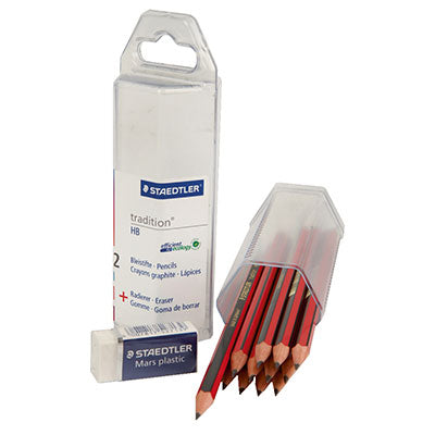 Staedtler Tradition Pencil 110-HB 12 Pencils in Plastic Container