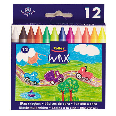 Teddy Wax Crayons Assorted Set of 12