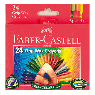 Maped Triangular Wax Crayons Box of 24