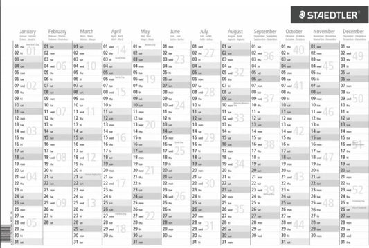 Staedtler Year Planner 2024 + Lumocolour Non Permanent Pen