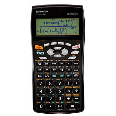 Sharp Scientific Calculator 422 Function Writeview EL-W535SA