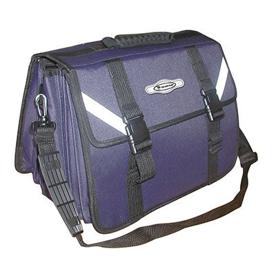 Junior Briefcase Satchel 3 Division Navy Blue Superior Quality