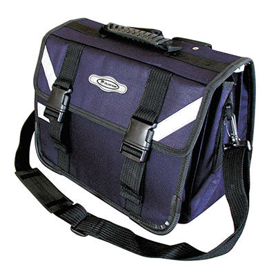 Senior Briefcase Satchel 7 Division Navy Blue Superior Quality
