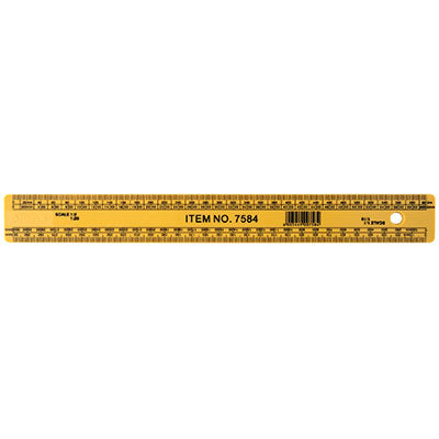 Waltons Primeline Flat Scale Ruler