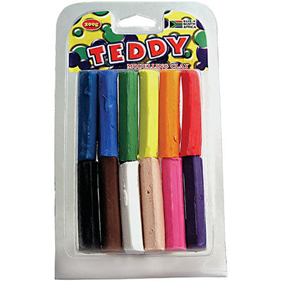 Teddy Modelling Clay 10 Pieces 500gr Assorted