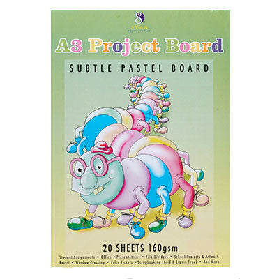 Grafton Project Board Pad A3 Pastel 160gsm 20 Sheets