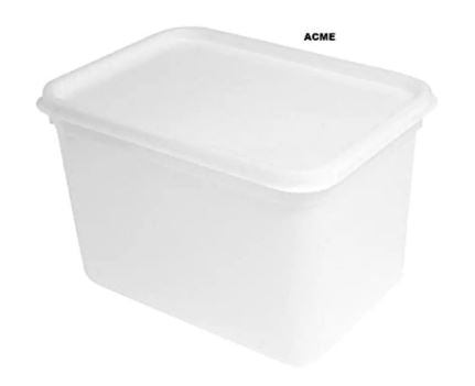 5 Litre Plastic Storage Container Rectangular with Lid