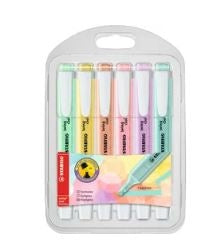Stabilo Swing Cool Pastel Highlighters (Set 6)