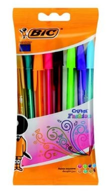 Bic Cristal Ballpen Assorted Fashion Colours Pouch of 8 951799