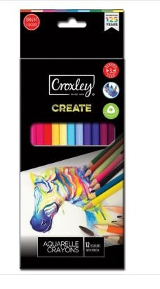 Croxley Create Aquarelle Colour Pencils Set of 12