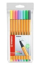 Stabilo Point 88 Fineliners Pastel in Wallet Assorted (Set 8)