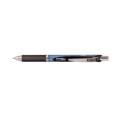 Pentel energel retractable ballpoint pen colour barrel liquid gel ink 0.5mm BLN-75 (Per 1)