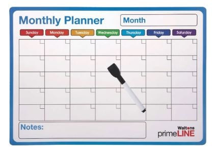 Waltons Primeline Magnetic Monthly Calendar WP64
