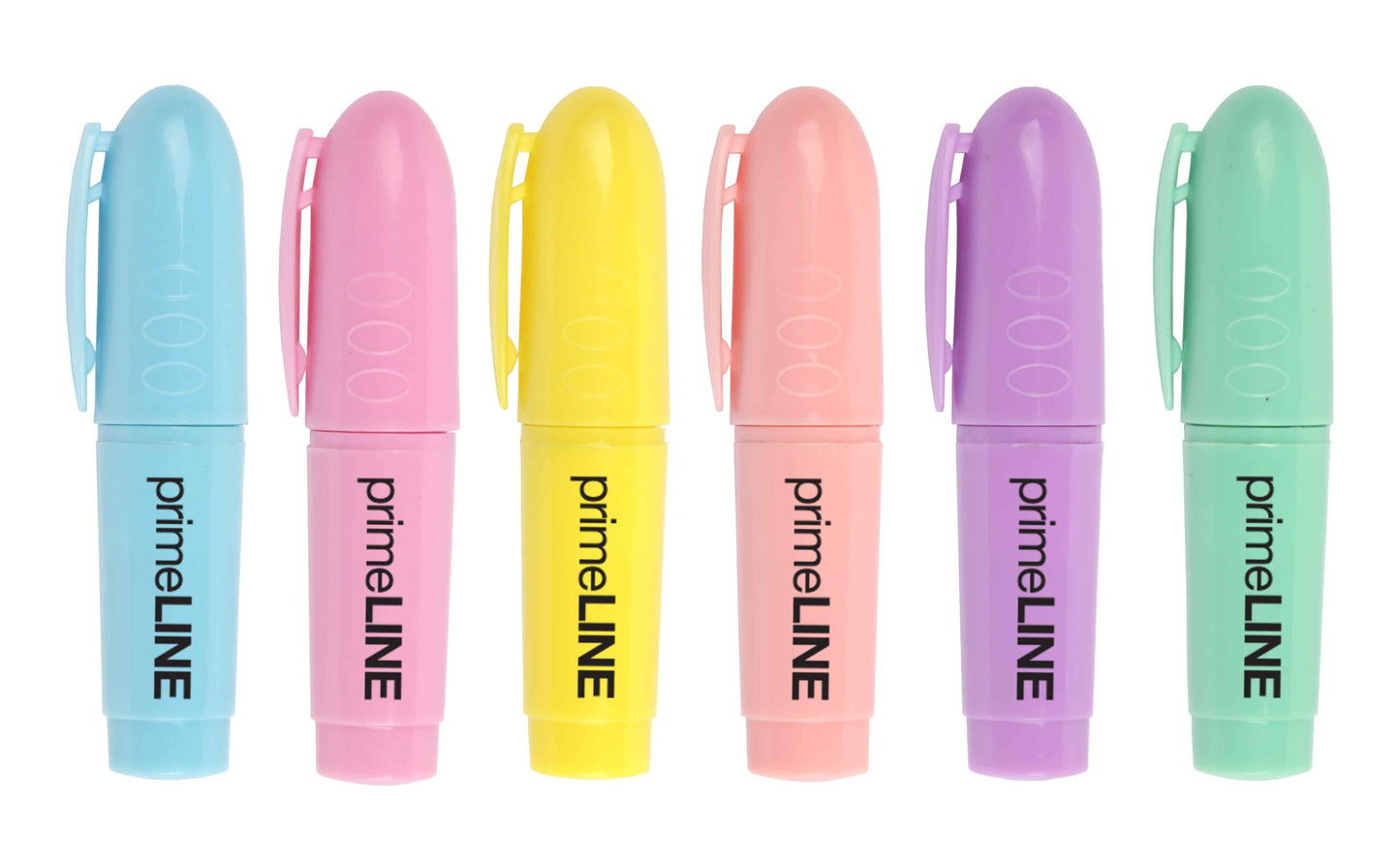 Waltons Primeline Mini Pastel Highlighter In Wallet Assorted Set of 6