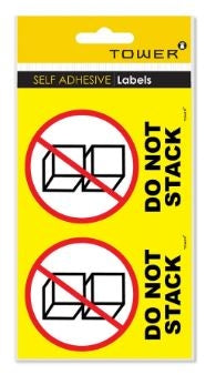 Tower Labels Do Not Stack FDNS81110S (Pack 30)