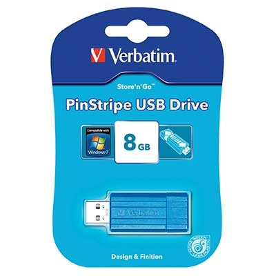 Verbatim Flashdrive USB 2.0 16GB Pinstripe Matt