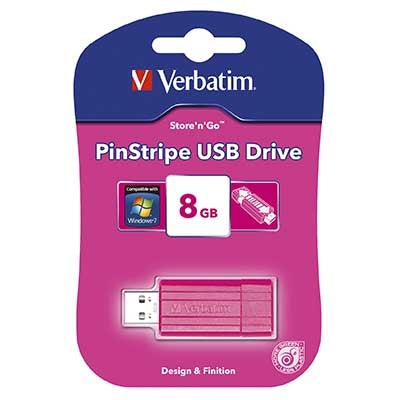 Verbatim Flashdrive USB 2.0 16GB Pinstripe Matt