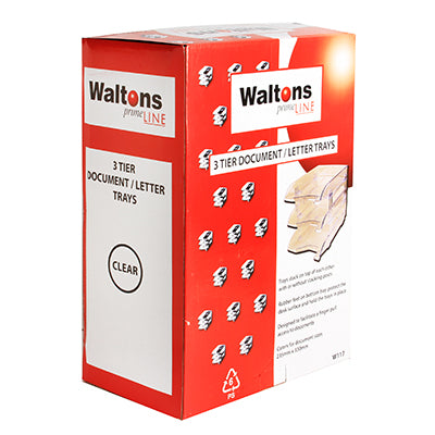 Waltons Primeline 3 Tier Letter Tray W117