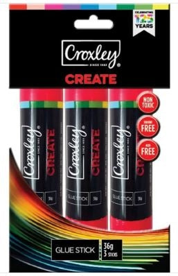 Croxley Glue Stick 36gr Pack of 3
