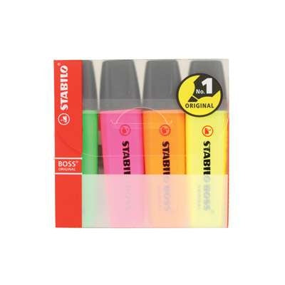 Stabilo Boss jumbo highlighters Set of 4 7004