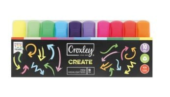 Croxley Create Mini Highlighters Set of 10