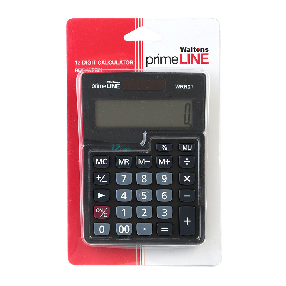 Waltons PrimeLine 12 Digit Desktop Calculator WRR01