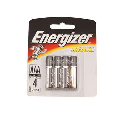 Energizer Max AAA  4 Pack (E300577503)