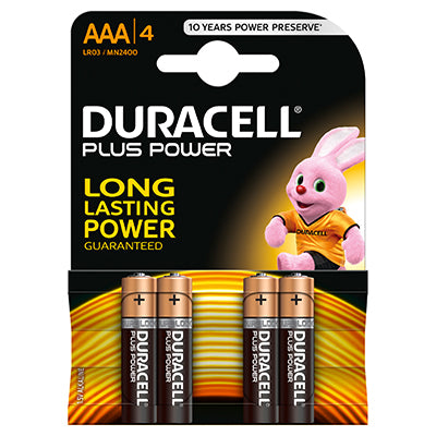 Duracell Power Plus AAA 4 pack
