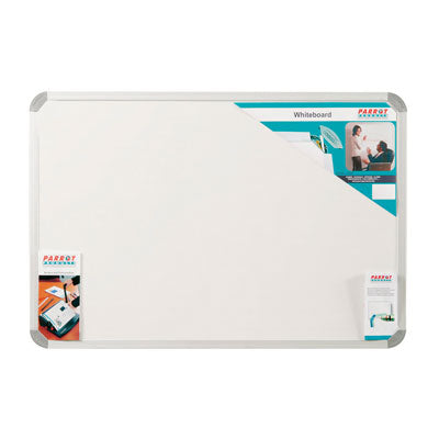 Parrot aluminium frame non magnetic whiteboard 1200mm x 1000mm BD1248