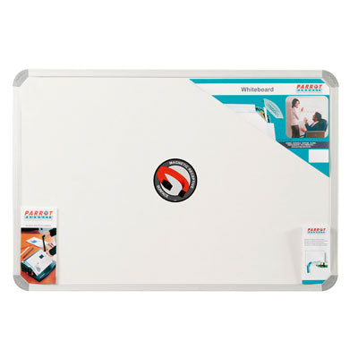 Parrot aluminium frame magnetic whiteboard 1500mm x 1200mm BD0960