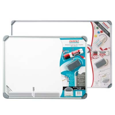 Parrot Whiteboard Slimline Magnetic Retail Pack 900mmX600mm BD1125A