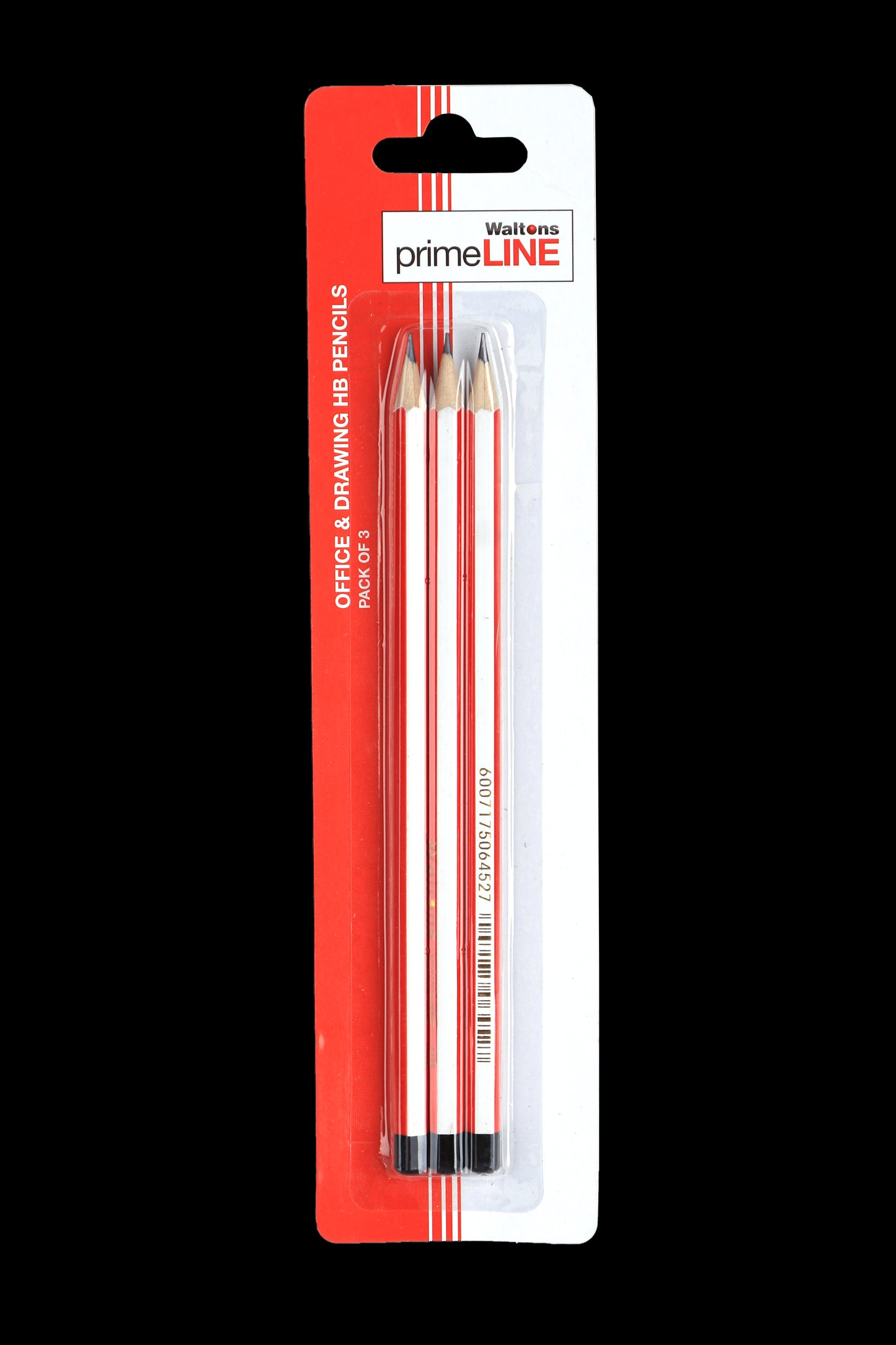 Waltons Primeline Pencil HB Carded Set of 3