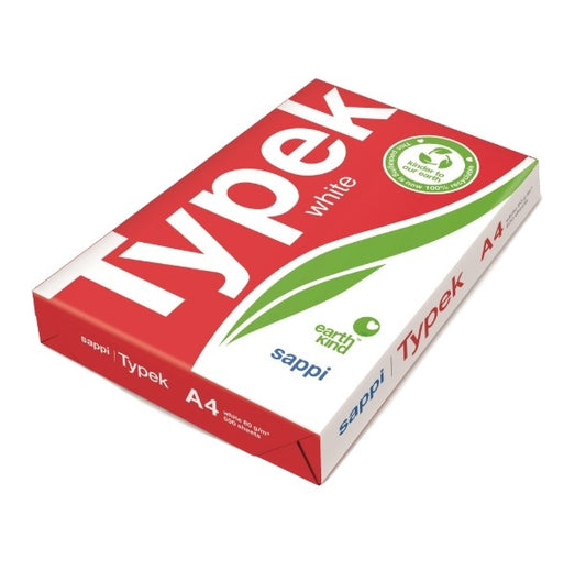 Typek Sappi white bond copy paper A4 80gsm pack 500 (Per ream)