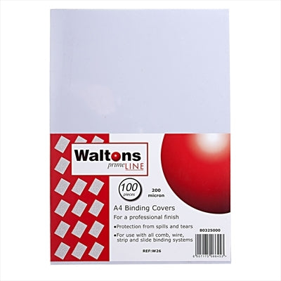 Waltons PrimeLine A4 Clear Acetate Sheet Single