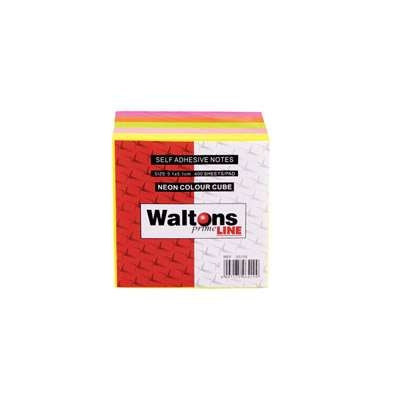 Waltons PrimeLine Neon Memo Cube 51mmx51mm