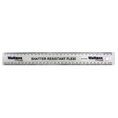 Waltons Primeline Superior Quality Shatterproof Ruler 30cm