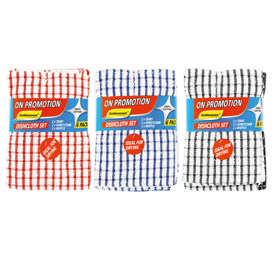 Goldenmarc Heavt Duty Glass Dish Cloth (Pack of 10)