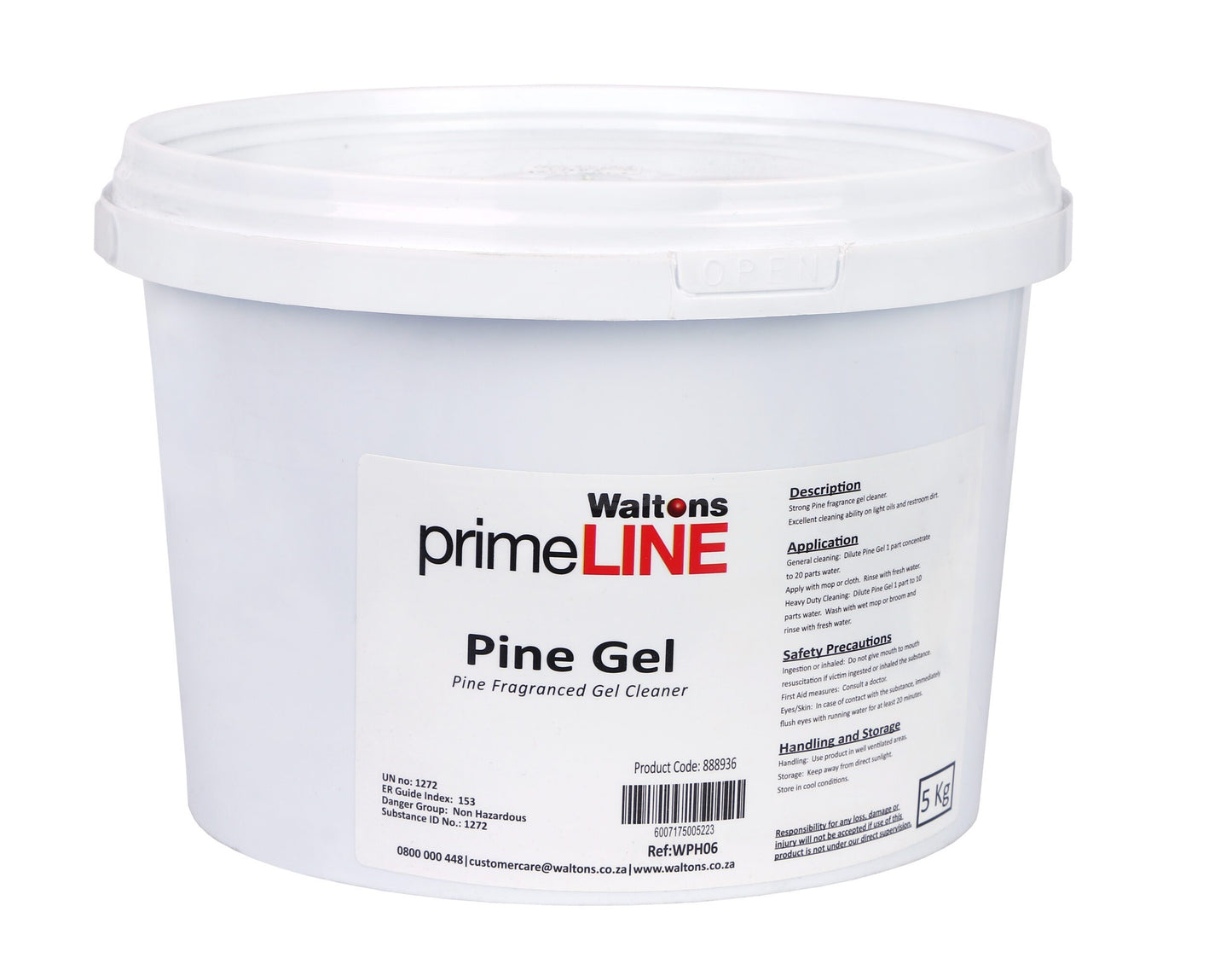 Waltons Primeline Pine Fragranced Gel Cleaner 5 Litre