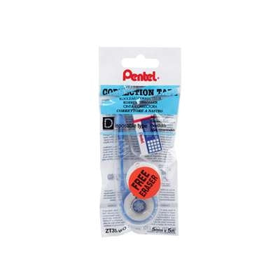 Pentel Correction Tape 5mmx5m White ZT35-W