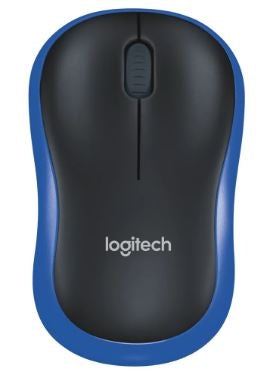 Logitech M185 Wireless Mouse Blue Flag