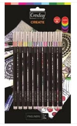Croxley Create Fineliner Assorted Set of 10